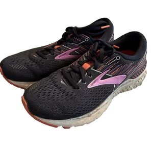 Brooks Womens Adrenaline Gts 19 Black/Fuchsia Running Shoes‎ Size 9